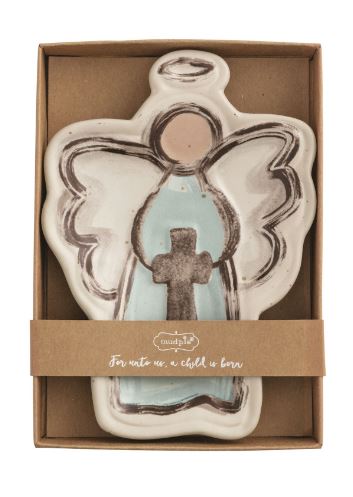 ANGEL WITH CROSS TIDBIT DISH 3 STYLES