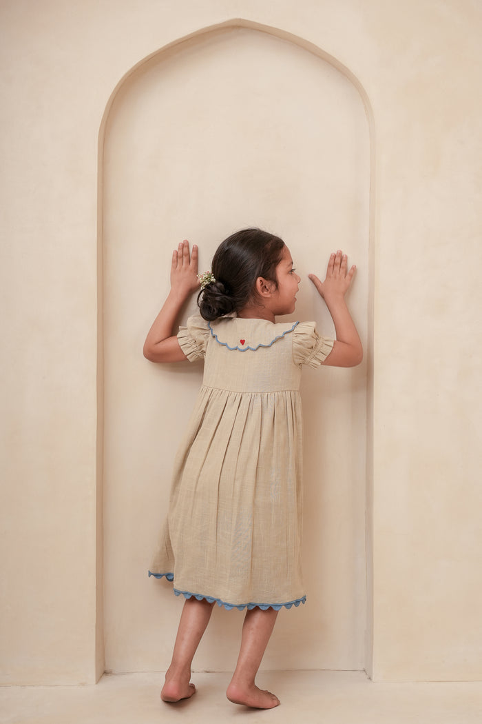 ARA Dress Earth — Hand Embroidered Cotton Girls Dress | Infant to Tween 0-13 Years