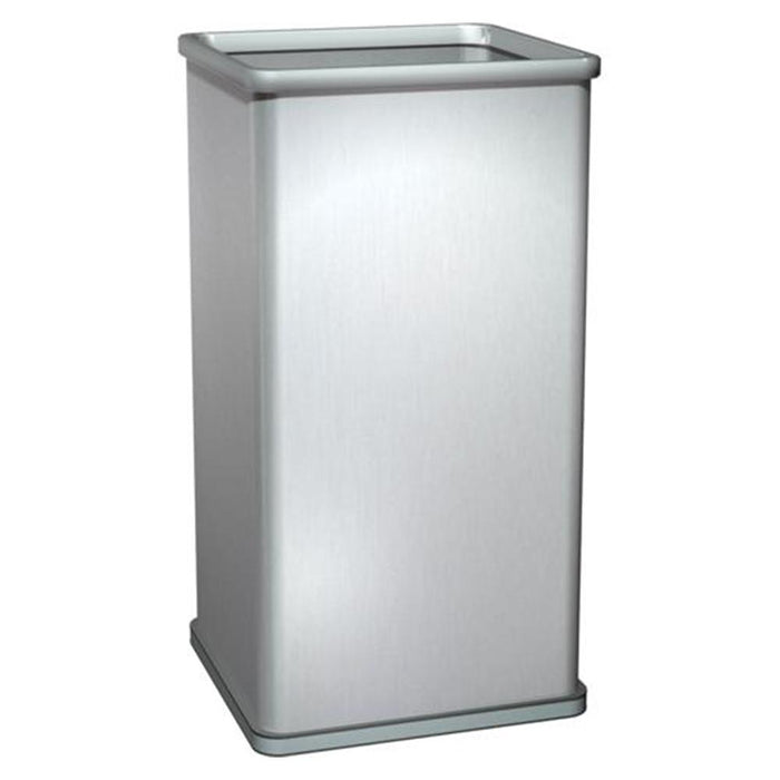 ASI 0813 Traditional Waste Receptacle 19 Gal. Freestanding - Satin - Prestige Distribution