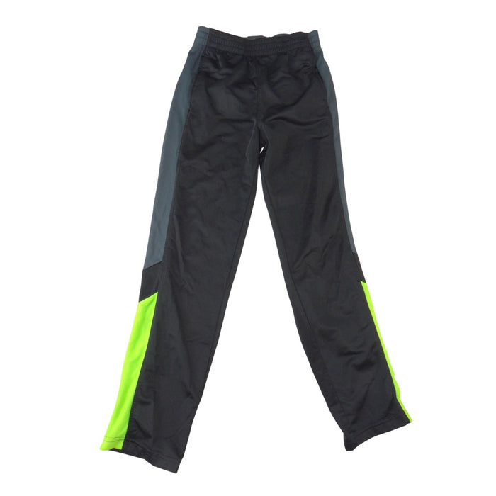 Athletic Works Mens XL 14 16 Black Neon Green Grey Track Pants Activewear 30840