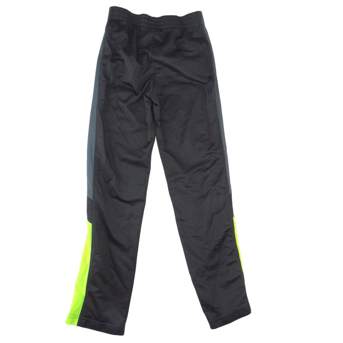 Athletic Works Mens XL 14 16 Black Neon Green Grey Track Pants Activewear 30842