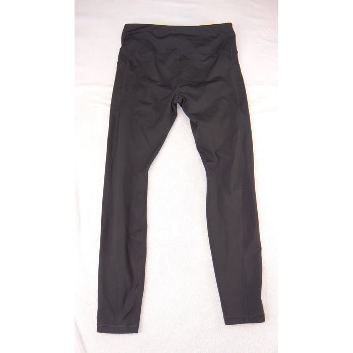 Avia Womens Black High Waisted Active Leggings with Side Pockets Size L 12 141