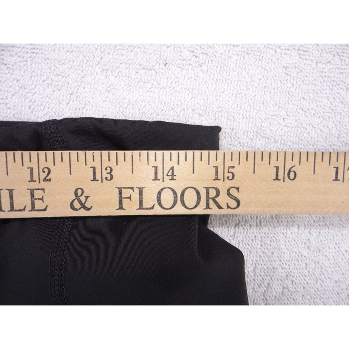 Avia Womens Black High Waisted Active Leggings with Side Pockets Size L 12 143