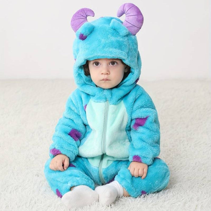 Baby Animal Overall | Hooded One-Piece | Cozy Winter Comfort