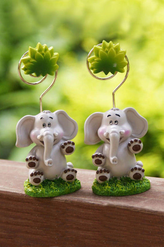 Baby Elephant Design Place Card Photo Holders CGF0224 (Set of 6 pcs) - COCOMELODY