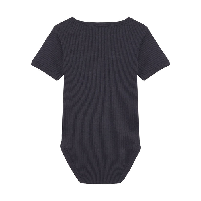 Baby Modal Rib Bodysuit Blue