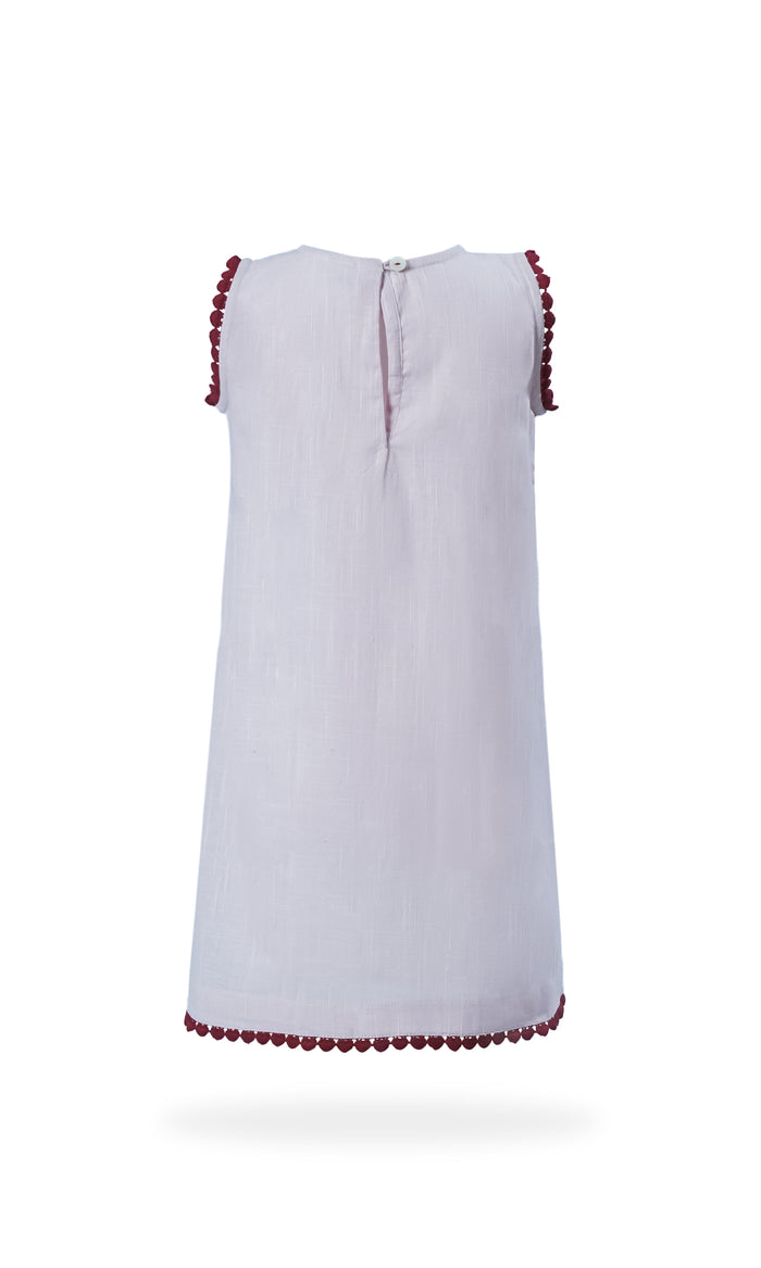 Baby-Pink Lace Detail Dress dress & diaper cover Yo Baby Wholesale