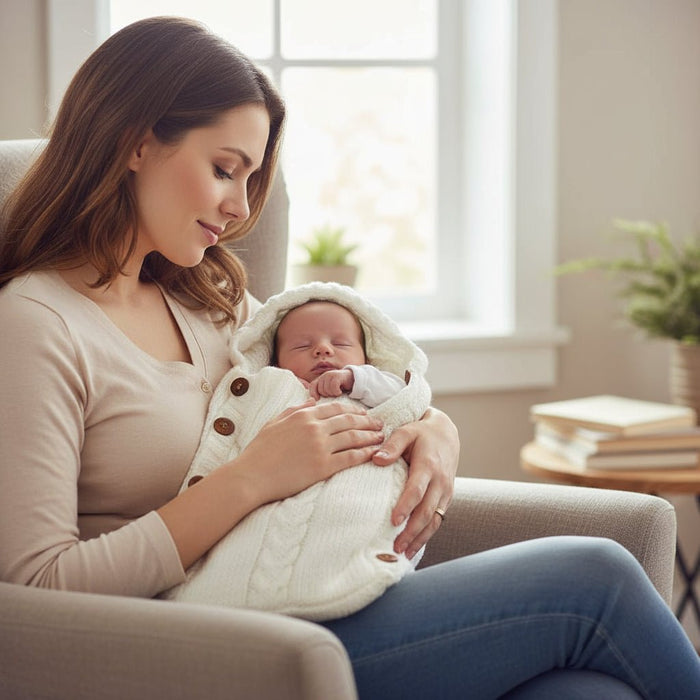 Baby Wrap Blanket | Hooded Design | Soft Knit Comfort | 0–6 Months