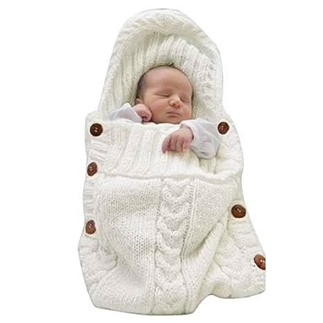 Baby Wrap Blanket | Hooded Design | Soft Knit Comfort | 0–6 Months
