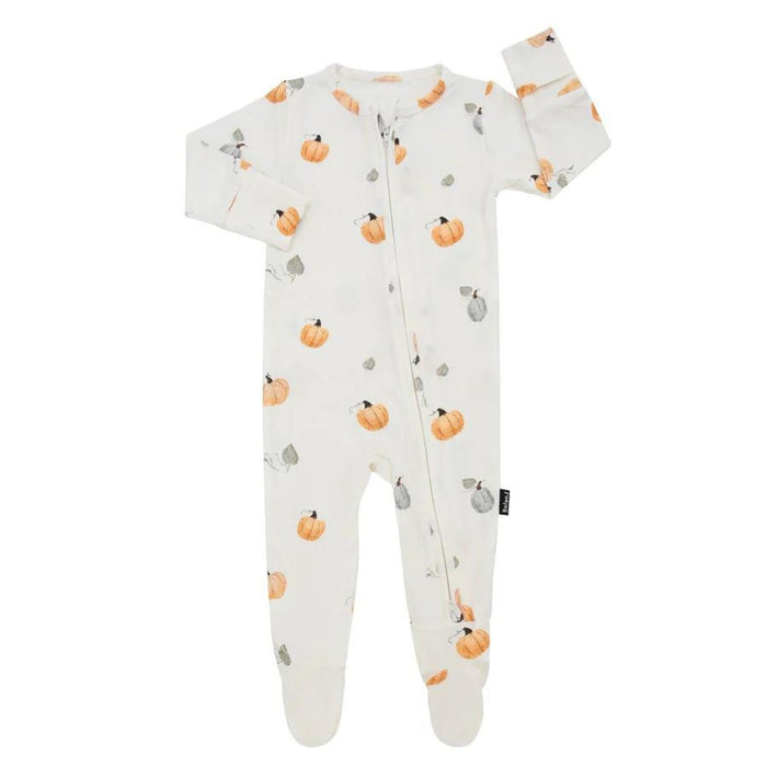 Bamboo Footed Zipper Sleeper, Solid