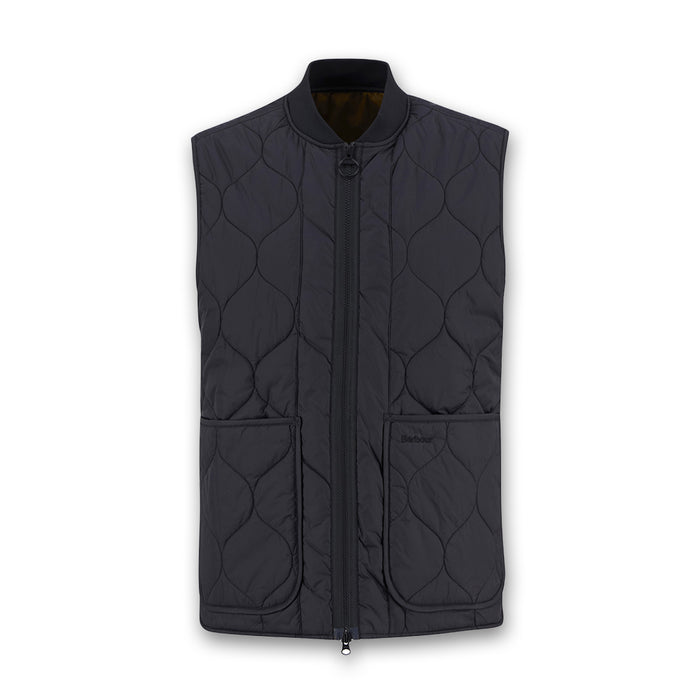 Barbour - Re-Engineered Utility Liddesdale Gilet in Black - Nigel Clare