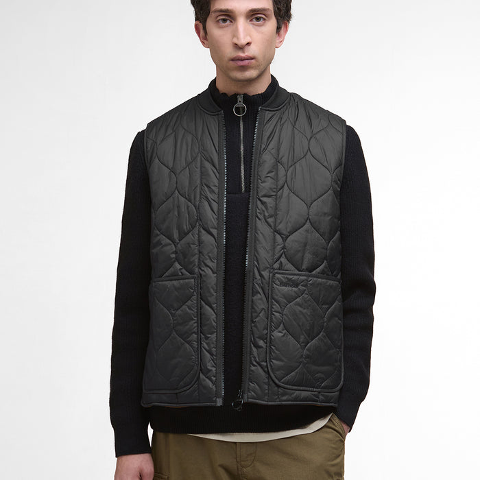 Barbour - Re-Engineered Utility Liddesdale Gilet in Black - Nigel Clare