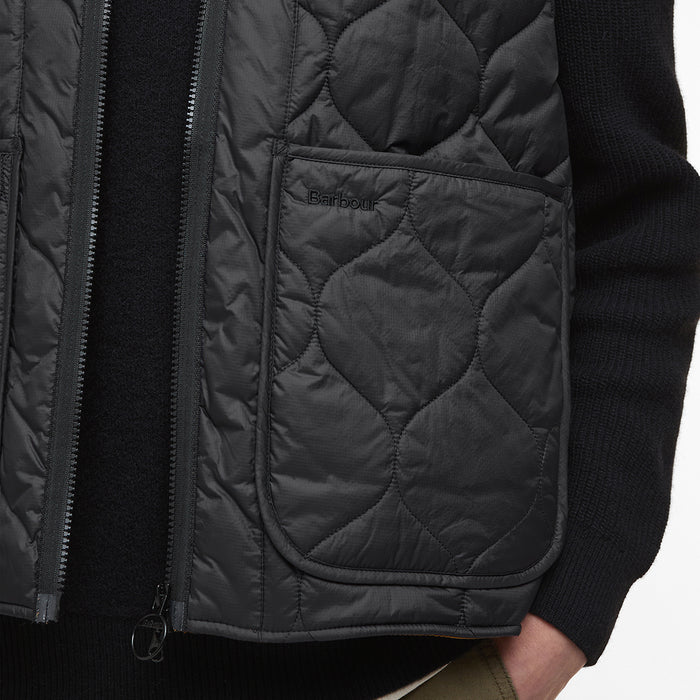 Barbour - Re-Engineered Utility Liddesdale Gilet in Black - Nigel Clare