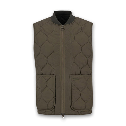 Barbour - Re-Engineered Utility Liddesdale Gilet in Olive - Nigel Clare