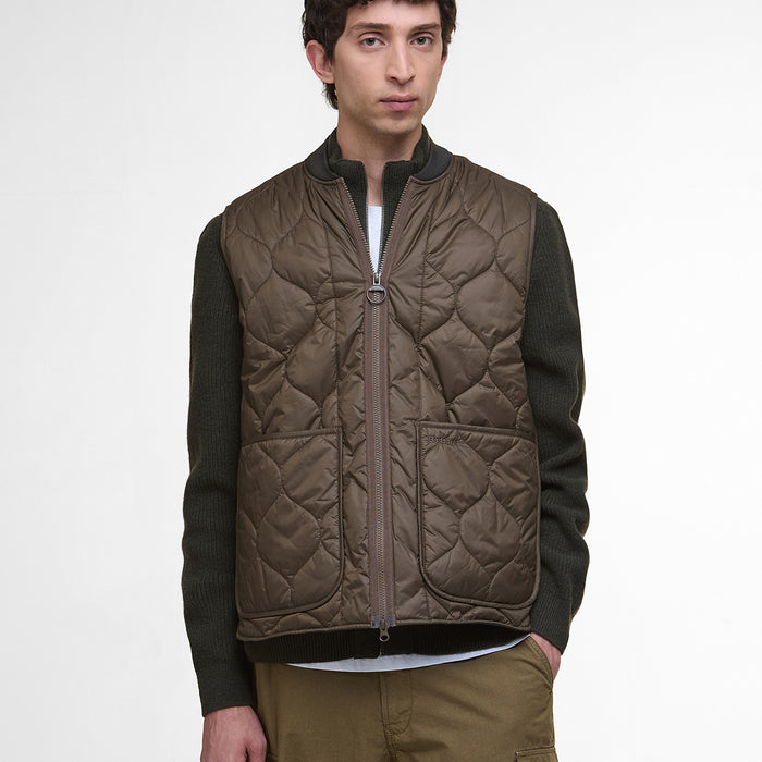 Barbour - Re-Engineered Utility Liddesdale Gilet in Olive - Nigel Clare
