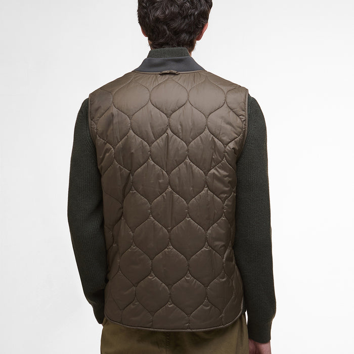 Barbour - Re-Engineered Utility Liddesdale Gilet in Olive - Nigel Clare