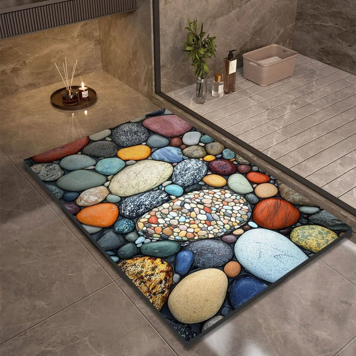 Bath Mat | Quick-Drying Diatomaceous Earth | Non-Slip Natural Rubber