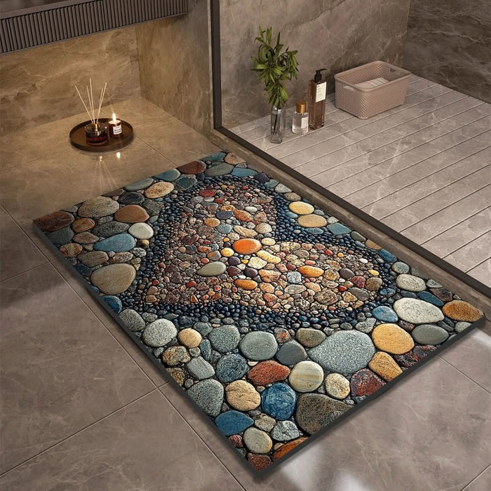 Bath Mat | Quick-Drying Diatomaceous Earth | Non-Slip Natural Rubber