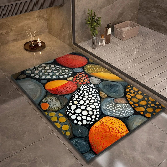 Bath Mat | Quick-Drying Diatomaceous Earth | Non-Slip Natural Rubber