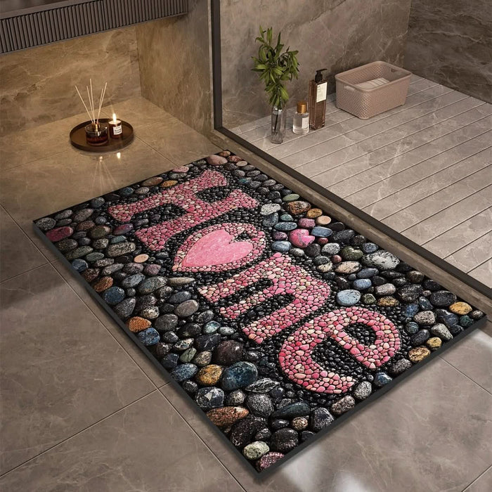 Bath Mat | Quick-Drying Diatomaceous Earth | Non-Slip Natural Rubber
