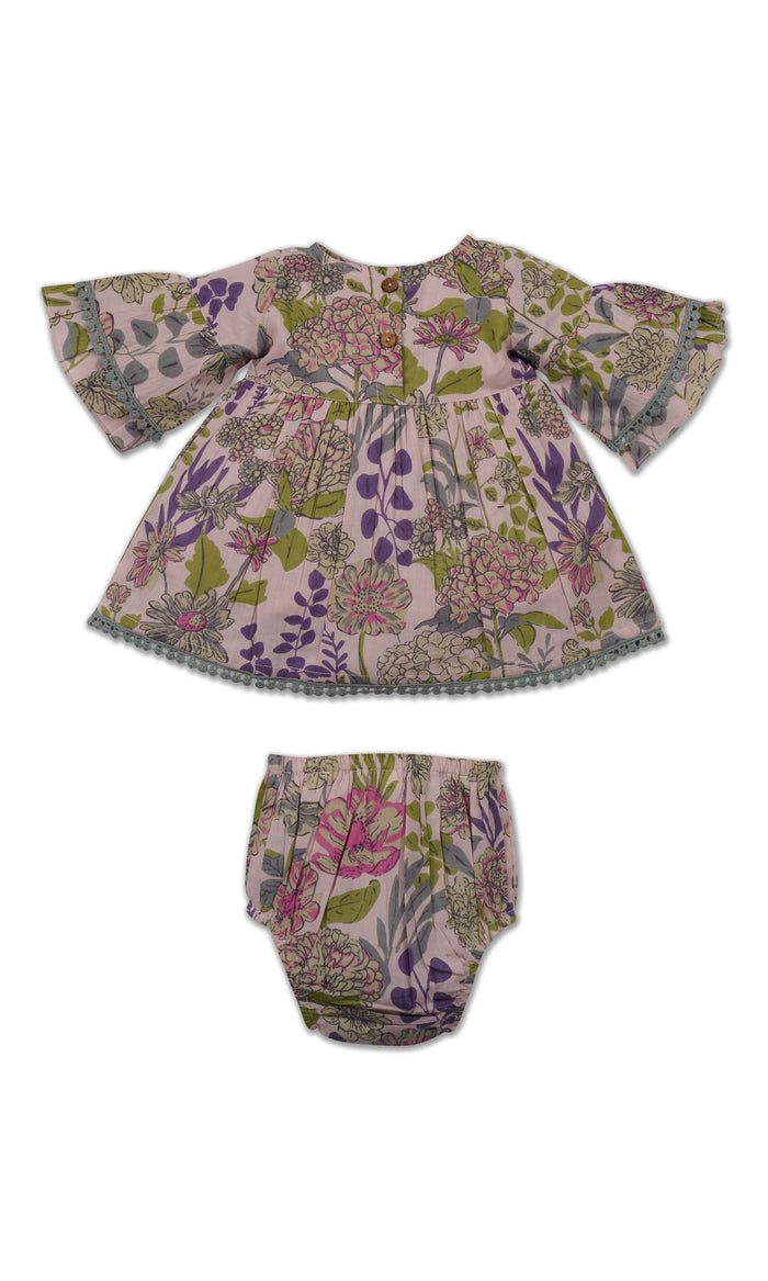Bella Dress : LAVENDER : Infant : Toddler : Tween dress & diaper cover Yo Baby India