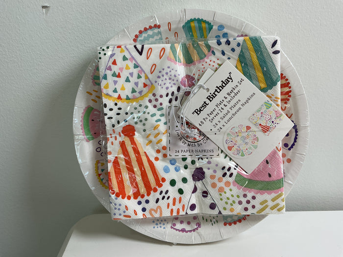 Best Birthday Paper Plate Set