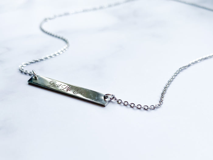 Best Life Ever Necklace - Bar - GINGERS
