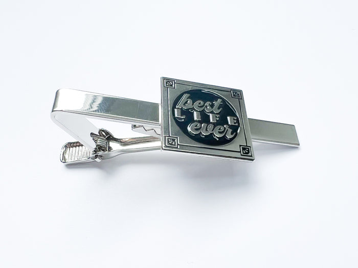 Best Life Ever Tie Clip Silver - GINGERS