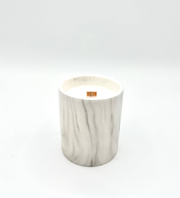 Biophilia: White Marble + Pure Fresh Air Scented Candle