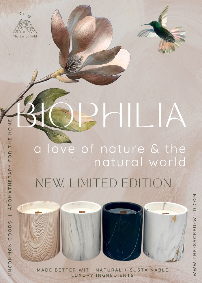 Biophilia: White Marble + Pure Fresh Air Scented Candle