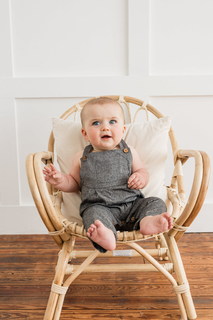 Black Chambray Boys Infant Overall Infant Overall Yo Baby India