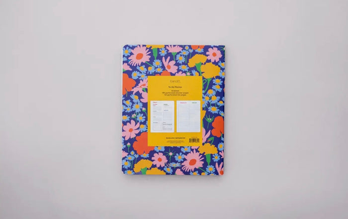 Blue Floral Undated Planner