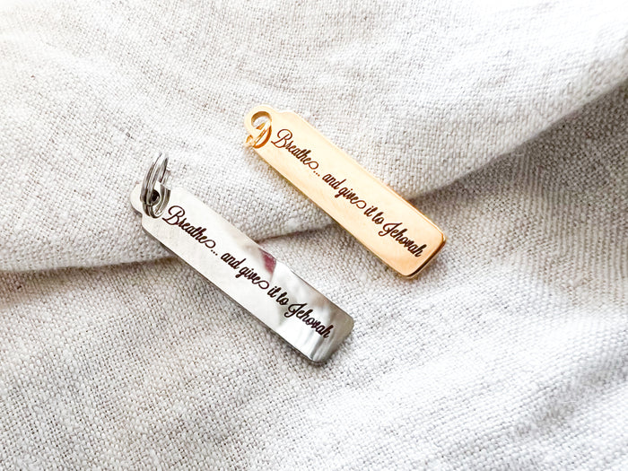 Breathe and Give it To Jehovah Stainless Steel or Gold Pendant - GINGERS