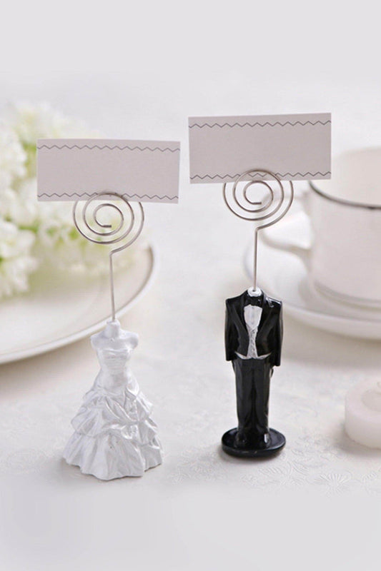 Bride and Groom Place Card Holders CGF0229 (Set of 6 pcs) - COCOMELODY