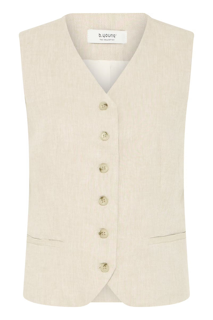 Bydazia Waistcoat - Greige Goods