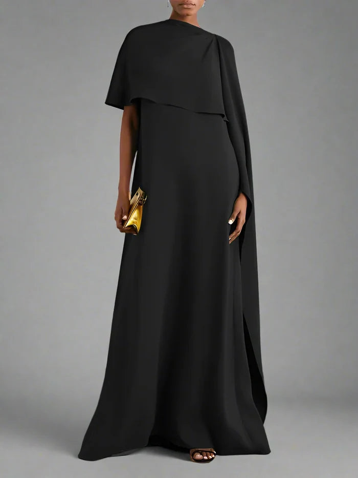cape-overlay gown – Jollin