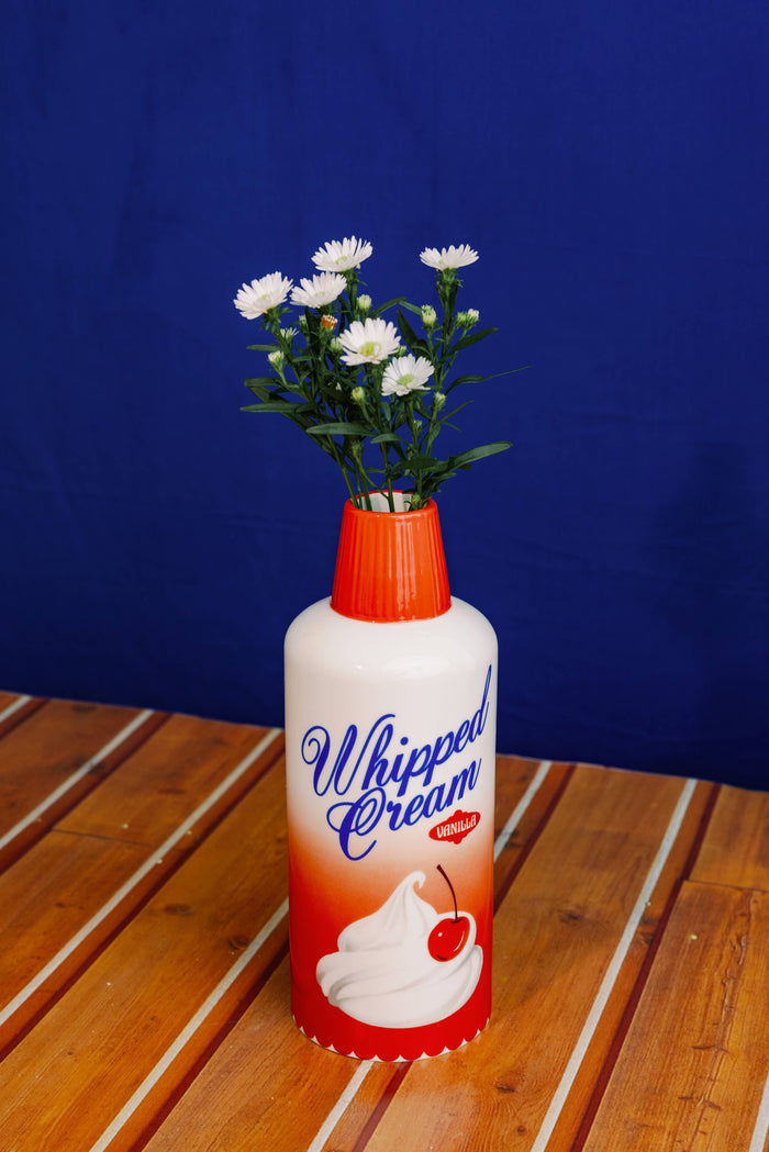 Ceramic Vase, Whipped Cream