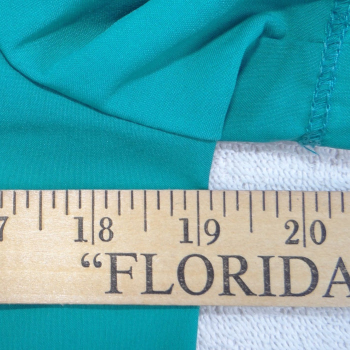 Cherokee Infinity Womens Teal Blue V Neck Scrub Top Short Sleeve Size S3