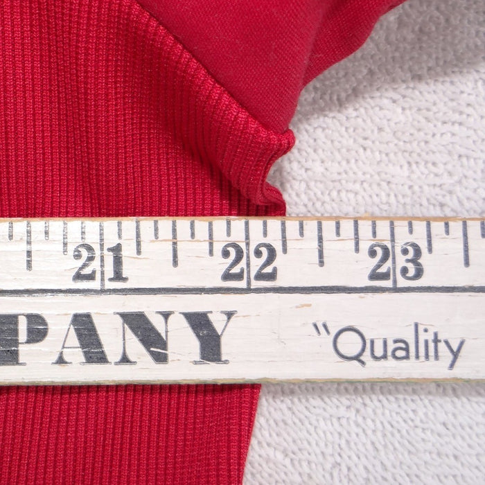 Cherokee Workwear Professionals Red Mock Wrap Scrub Top V Neck Stretch Large3