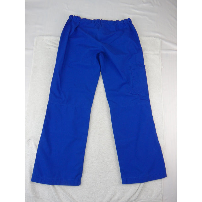 Cherokee Workwear Royal Blue Scrub Pants Small 4020P Elastic Drawstring Cargo1