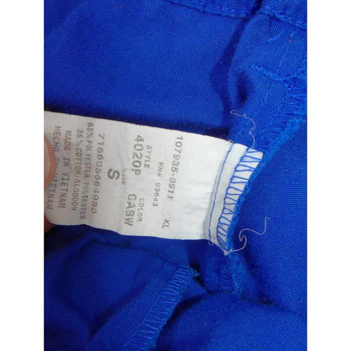 Cherokee Workwear Royal Blue Scrub Pants Small 4020P Elastic Drawstring Cargo3