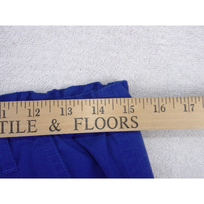 Cherokee Workwear Royal Blue Scrub Pants Small 4020P Elastic Drawstring Cargo4