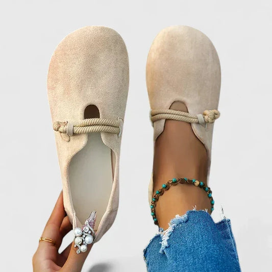 Chloe - Boho Women's Orthopedic Sandals with Woven Strap Detail and Cushioned Sole