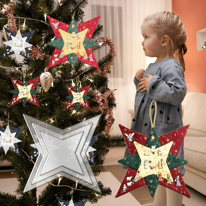 Christmas Patchwork Star Template Set