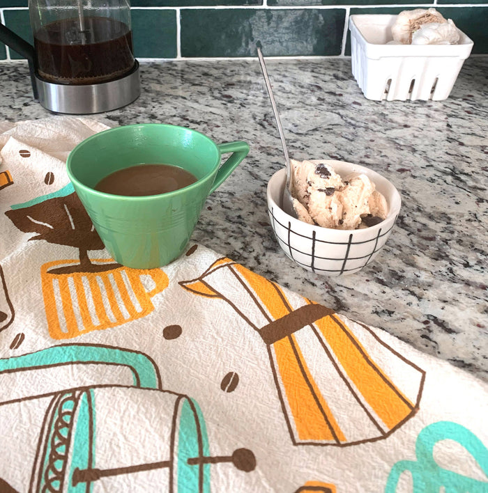 COFFEE BREAK (Coffee, Pie) - Tea Towel Set of 2