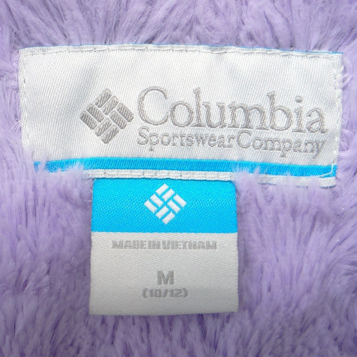 Columbia Girls Bella Cascade Hooded Quilted Puffer Jacket Purple M2