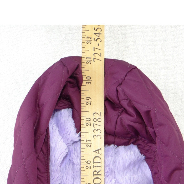 Columbia Girls Bella Cascade Hooded Quilted Puffer Jacket Purple M6