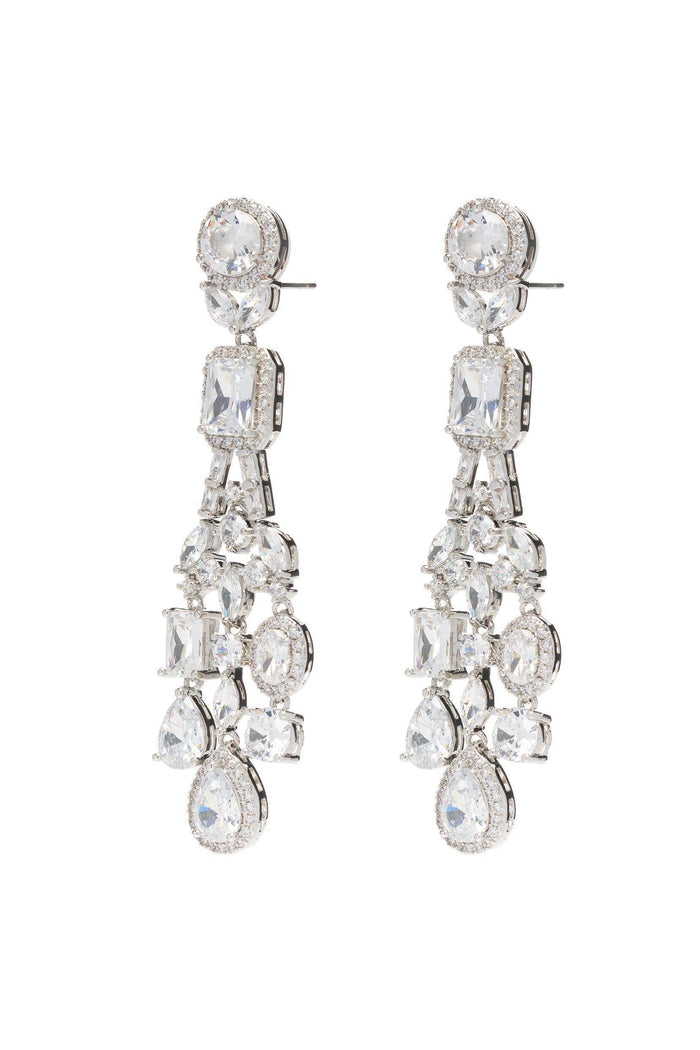 Copper Alloy Earrings with Zircon CE0134 - COCOMELODY