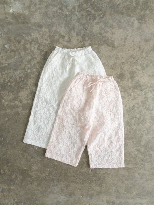 Cotton lace pants