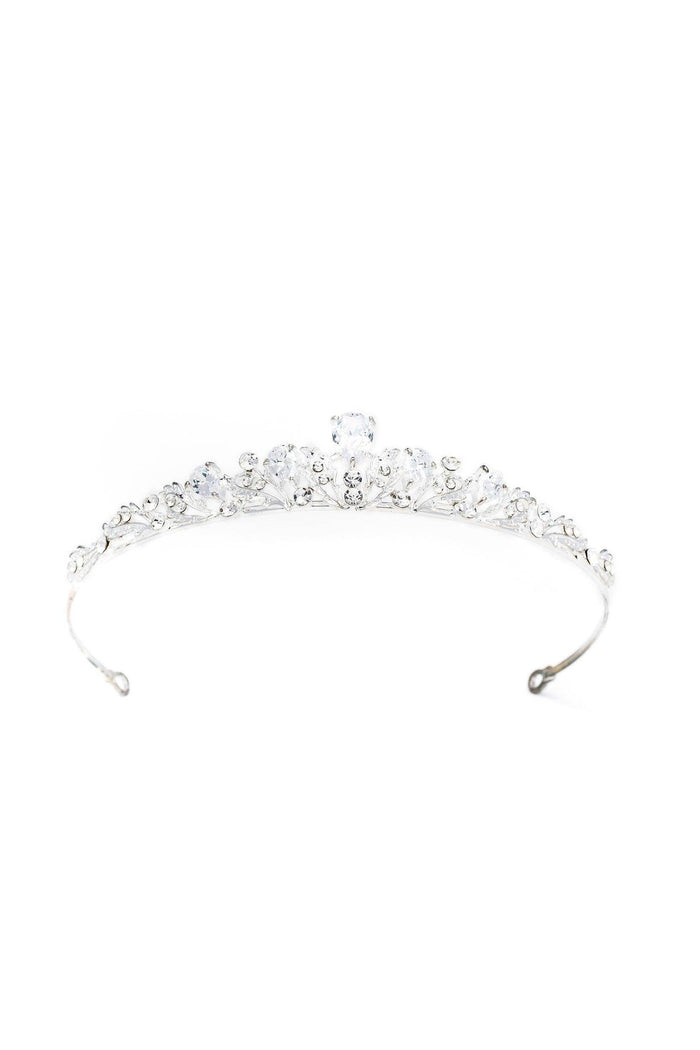 Crystals Tiara Necklace Earrings Jewelry CY0066 - COCOMELODY